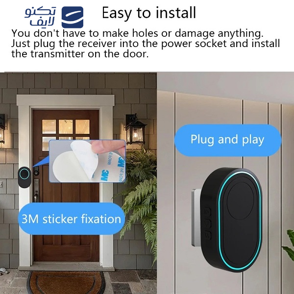 زنگ بی سیم هوشمند درب مدل Smart a 11  زنگ بی سیم هوشمند درب مدل Smart a 11