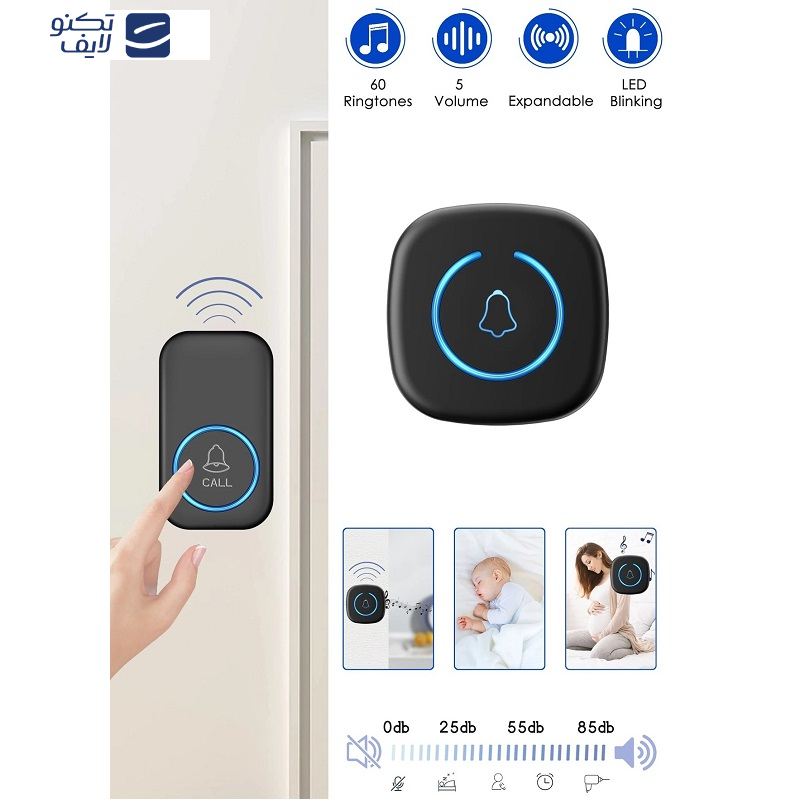 زنگ بی سیم مدل هوشمند Smart c55 زنگ بی سیم مدل هوشمند Smart c55