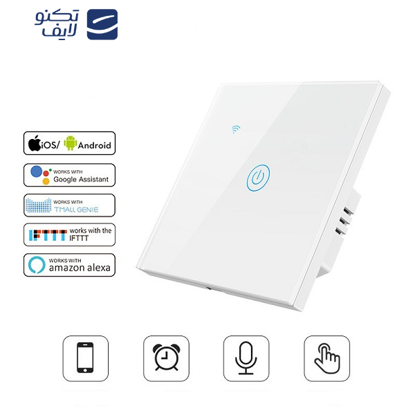 کلید تک پل مدل لمسی smart c1 کلید تک پل مدل لمسی smart c1