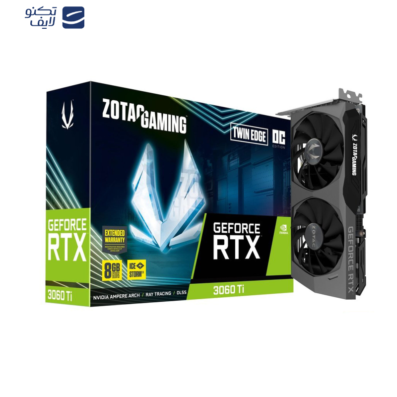 کارت گرافیک زوتک مدل GAMING GeForce RTX 3060 Ti Twin Edge OC LHR کارت گرافیک زوتک مدل GAMING GeForce RTX 3060 Ti Twin Edge OC LHR