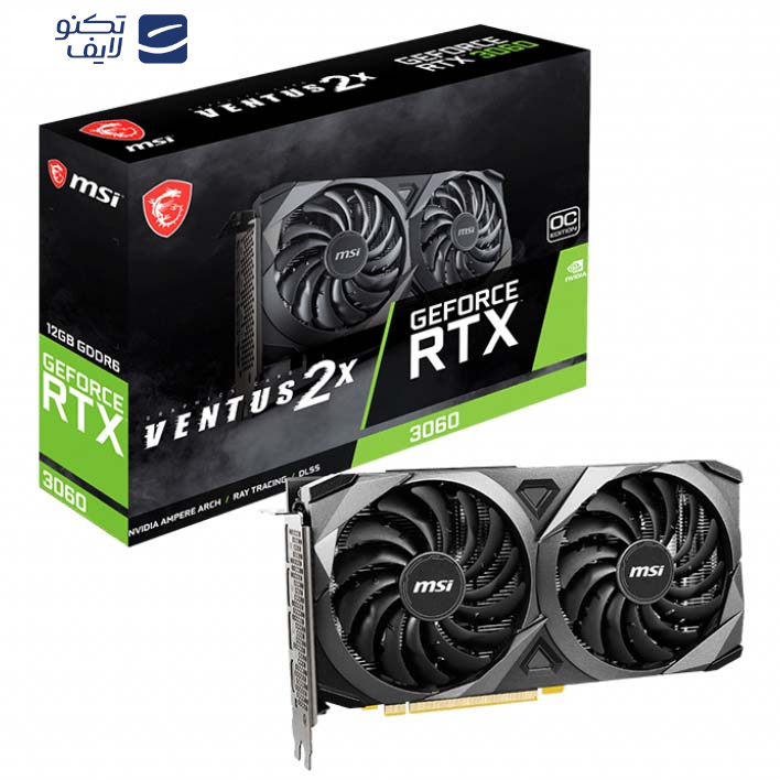 کارت گرافیک ام اس آی مدل GeForce RTX 3060 VENTUS 2X 12G OC کارت گرافیک ام اس آی مدل GeForce RTX 3060 VENTUS 2X 12G OC