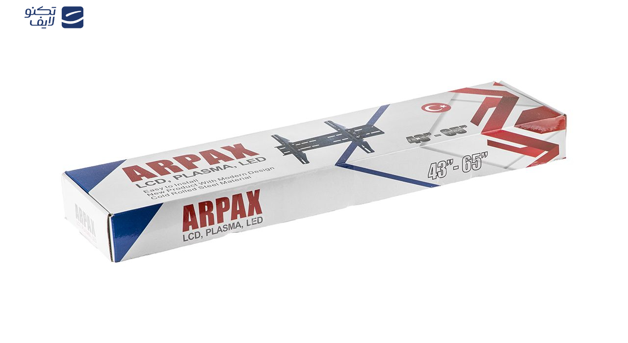 پایه دیواری ارپاکس مدل T4 مناسب برای تلویزیون 43 تا 65 اینچ پایه دیواری ارپاکس مدل T4 مناسب برای تلویزیون 43 تا 65 اینچ