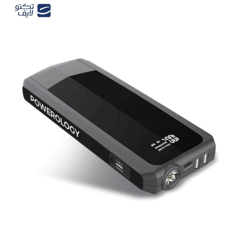 جامپ استارتر و پاوربانک پاورولوجی مدل PPBCHA29 16000mAh PD18W QC3.0 1200A جامپ استارتر و پاوربانک پاورولوجی مدل PPBCHA29 16000mAh PD18W QC3.0 1200A