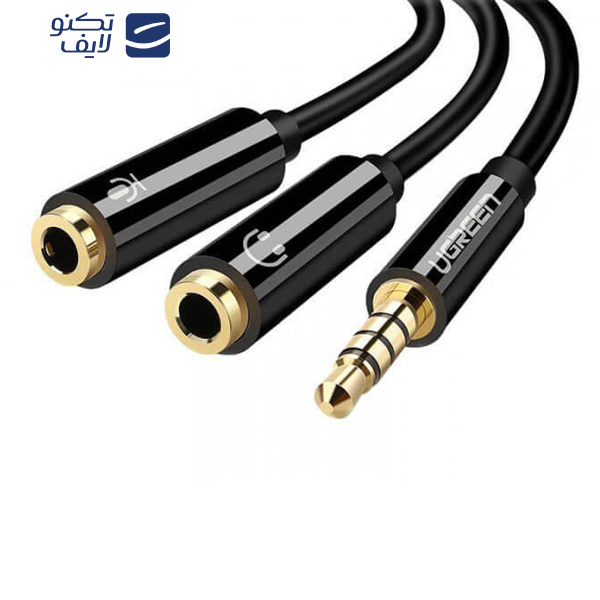 مبدل 1 به 2 صدا 3.5 میلیمتری یوگرین مدل AV141-30620 طول 0.2 متر مبدل 1 به 2 صدا 3.5 میلیمتری یوگرین مدل AV141-30620 طول 0.2 متر