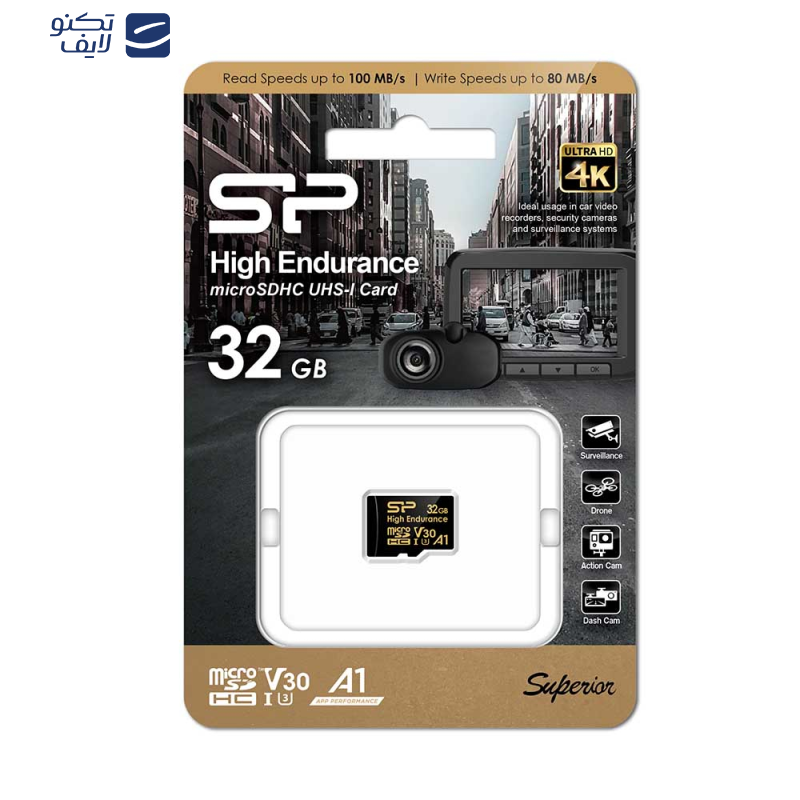 کارت حافظه microSDHC سیلیکون پاور مدل Golden series Superior کلاس 10 استاندارد UHS-I U3 سرعت 10MBps ظرفیت 32 گیگابایت کارت حافظه microSDHC سیلیکون پاور مدل Golden series Superior کلاس 10 استاندارد UHS-I U3 سرعت 10MBps ظرفیت 32 گیگابایت