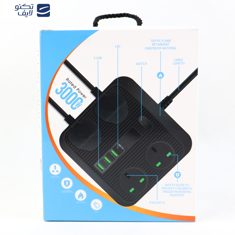 چندراهی برق مدل TB-T18S چندراهی برق مدل TB-T18S