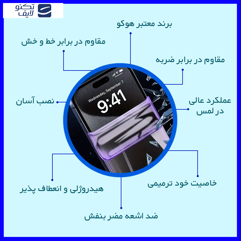 محافظ صفحه نمایش آنتی پرپل هوکو مدل Resistant مناسب برای گوشی موبایل موتورولا Moto G 5G Plus محافظ صفحه نمایش آنتی پرپل هوکو مدل Resistant مناسب برای گوشی موبایل موتورولا Moto G 5G Plus