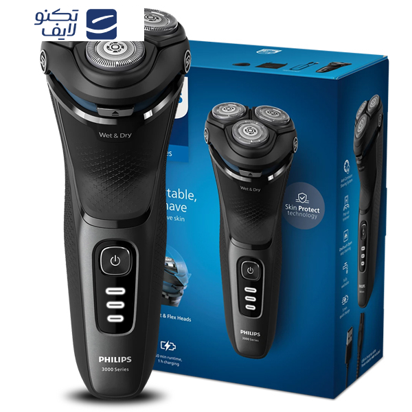 ماشین اصلاح موی صورت شارژی فیلیپس مدل S3244 ماشین اصلاح موی صورت شارژی فیلیپس مدل S3244