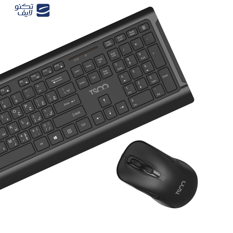 کیبورد و ماوس بی سیم تسکو مدل TKM 7023W کیبورد و ماوس بی سیم تسکو مدل TKM 7023W