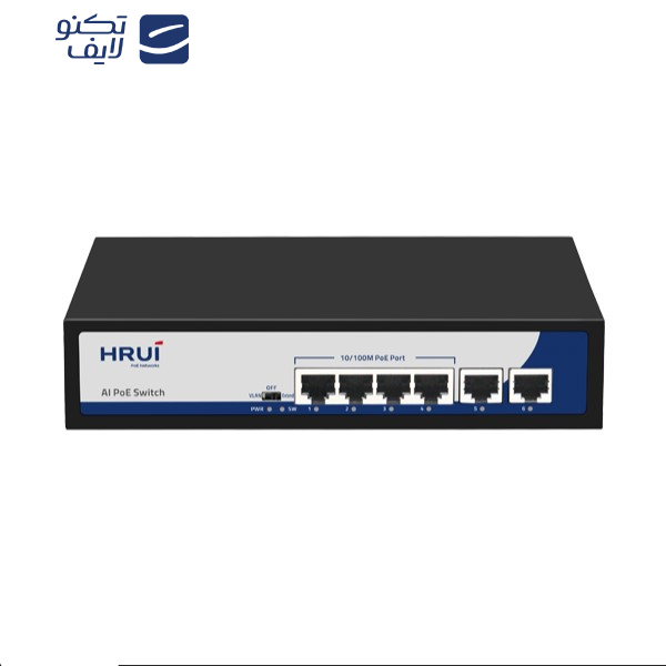 سوییچ 4 پورت POE اچ آر یو آی مدل HR900-AF-42N سوییچ 4 پورت POE اچ آر یو آی مدل HR900-AF-42N