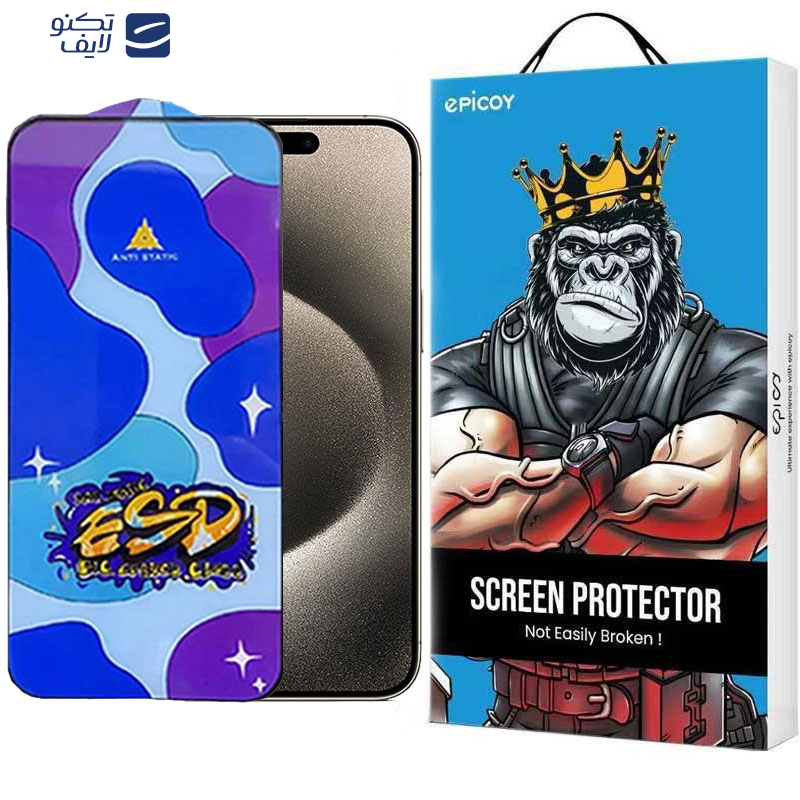محافظ صفحه نمایش اپیکوی مدل Star ESD مناسب برای گوشی موبایل اپل iPhone 15 Pro Max محافظ صفحه نمایش اپیکوی مدل Star ESD مناسب برای گوشی موبایل اپل iPhone 15 Pro Max