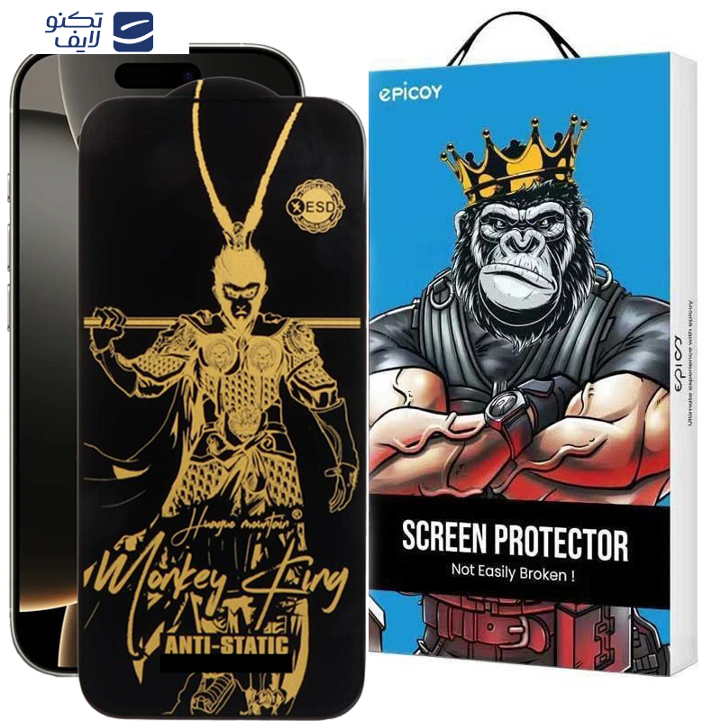 محافظ صفحه نمایش اپیکوی مدل Wukong ESD مناسب برای گوشی موبایل اپل  iPhone 16 Pro محافظ صفحه نمایش اپیکوی مدل Wukong ESD مناسب برای گوشی موبایل اپل  iPhone 16 Pro