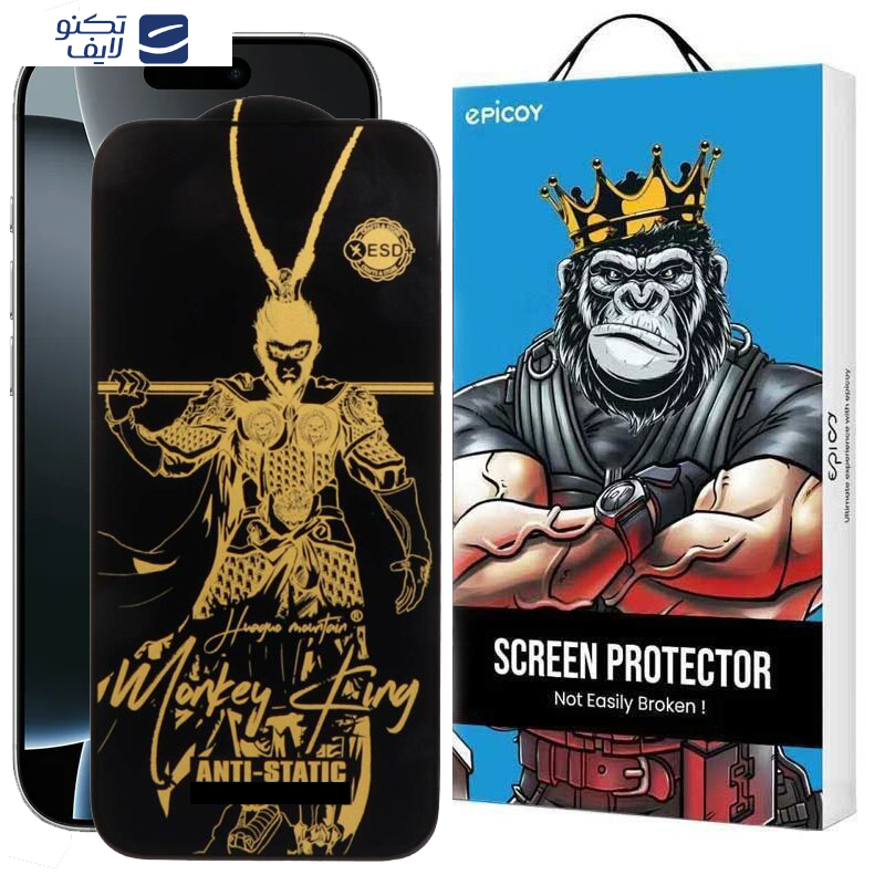 محافظ صفحه نمایش اپیکوی مدل Wukong ESD مناسب برای گوشی موبایل اپل  iPhone 16 Pro Max محافظ صفحه نمایش اپیکوی مدل Wukong ESD مناسب برای گوشی موبایل اپل  iPhone 16 Pro Max