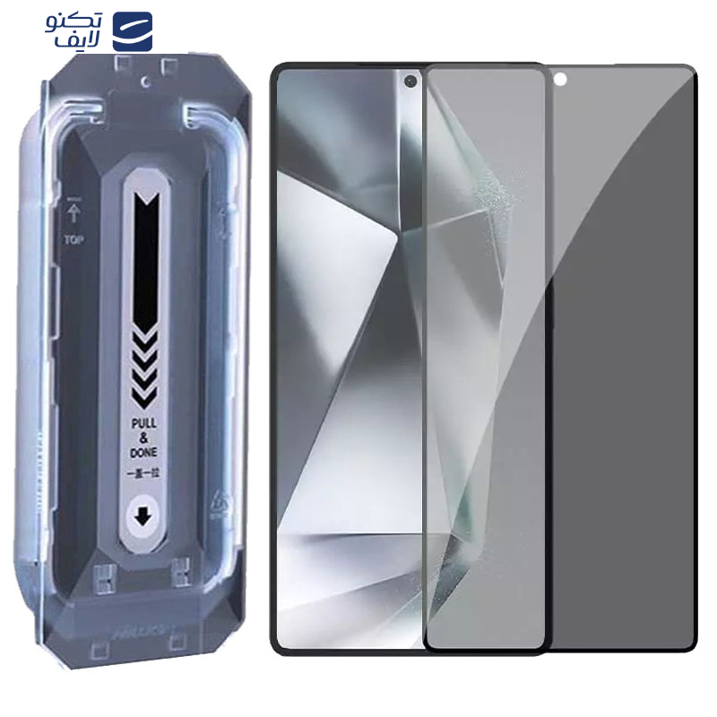 محافظ صفحه نمایش حریم شخصی نیلکین مدل Guardian Full privacy مناسب برای گوشی موبایل سامسونگ Galaxy S25 Ultra به همراه کیت نصب محافظ صفحه نمایش حریم شخصی نیلکین مدل Guardian Full privacy مناسب برای گوشی موبایل سامسونگ Galaxy S25 Ultra به همراه کیت نصب