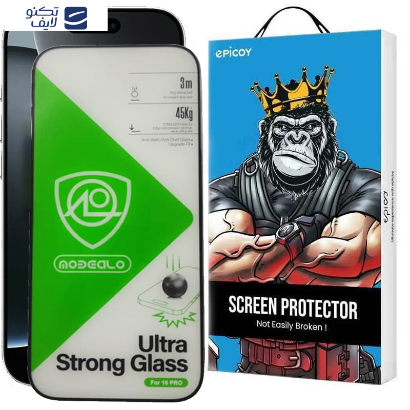 محافظ صفحه نمایش اپیکوی مدل Ultra Strong Glass مناسب برای گوشی موبایل اپل iPhone 16 Pro Max محافظ صفحه نمایش اپیکوی مدل Ultra Strong Glass مناسب برای گوشی موبایل اپل iPhone 16 Pro Max
