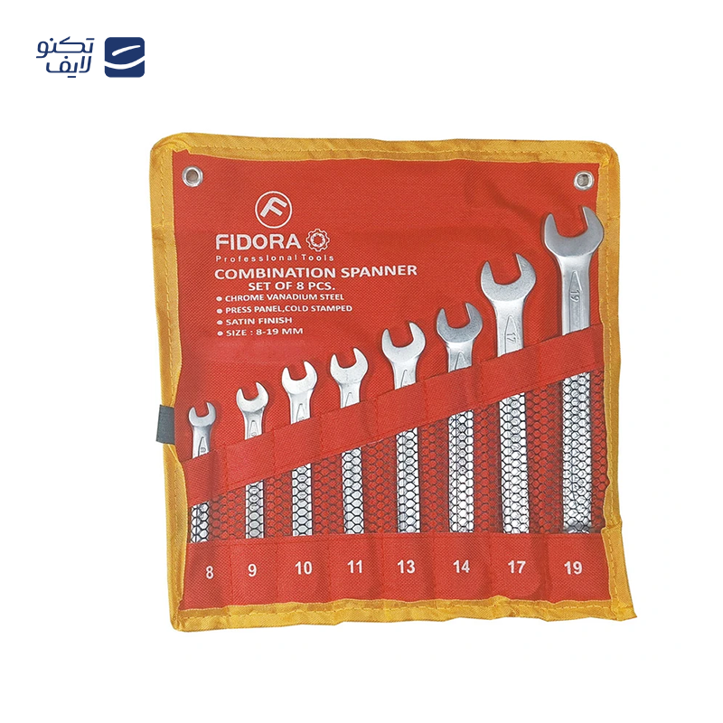 آچار یکسر تخت یکسر رینگی فیدورا مدل FI-00819 مجموعه 8 عددی آچار یکسر تخت یکسر رینگی فیدورا مدل FI-00819 مجموعه 8 عددی