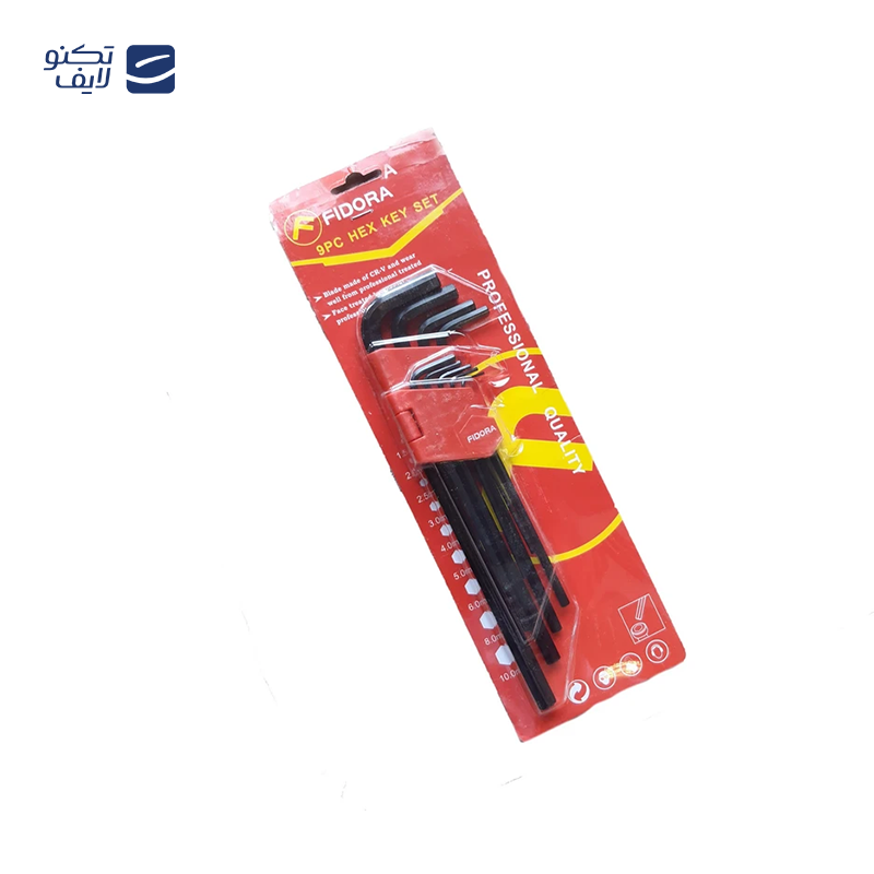 آچار آلن فیدار مدل JK22690  مجموعه 9 عددی آچار آلن فیدار مدل JK22690  مجموعه 9 عددی