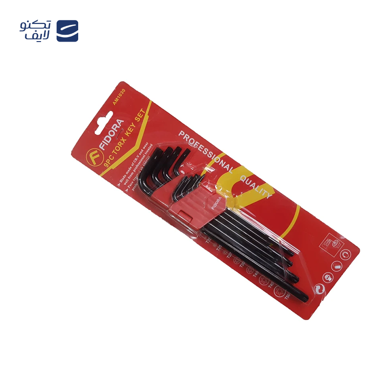 آچار آلن ستاره ای فیدار مدل BG1225K مجموعه 9 عددی آچار آلن ستاره ای فیدار مدل BG1225K مجموعه 9 عددی