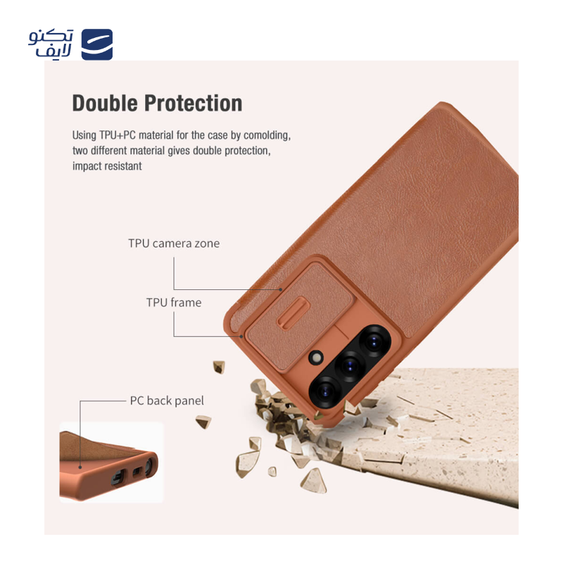 کیف کلاسوری نیلکین مدل Qin Pro مناسب برای گوشی موبایل سامسونگ Galaxy S25 Plus کیف کلاسوری نیلکین مدل Qin Pro مناسب برای گوشی موبایل سامسونگ Galaxy S25 Plus