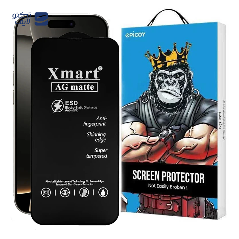 gallery-گلس گوشی مات اپل iPhone 16 Plus اپیکوی مدل Xmart Ag Matte copy.png