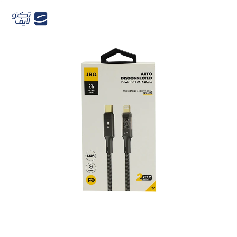 کابل تبدیل USB-C به لایتنینگ جی بی کیو مدل CA-728 طول 1.5 متر