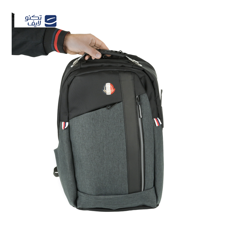 کوله پشتی لپ تاپ مونکلر مدل MCL مناسب برای لپ تاپ تا 15.6 اینچی به همراه جا مدادی کوله پشتی لپ تاپ مونکلر مدل MCL مناسب برای لپ تاپ تا 15.6 اینچی به همراه جا مدادی