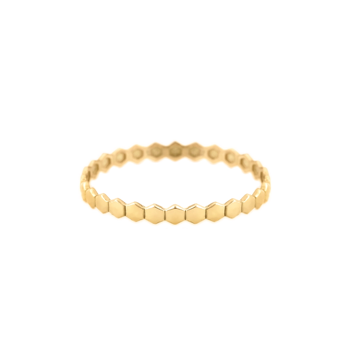 انگشتر طلای زنانه 18 عیار بان گالری مدل کندوی عسل انگشتر طلای زنانه 18 عیار بان گالری مدل کندوی عسل