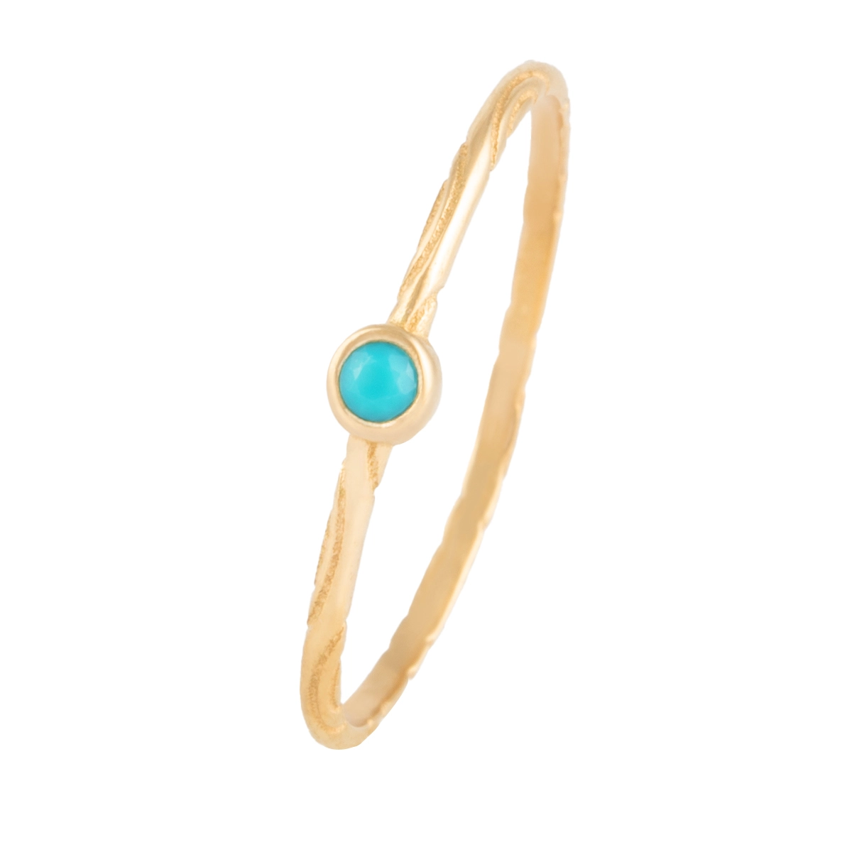 انگشتر طلای زنانه 18 عیار بان گالری مدل فیروزه ماد