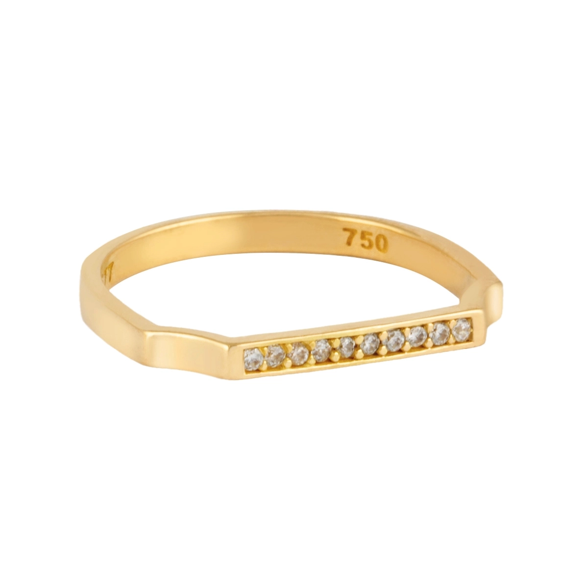 انگشتر طلای زنانه 18 عیار بان گالری مدل سیگنت مونیکا