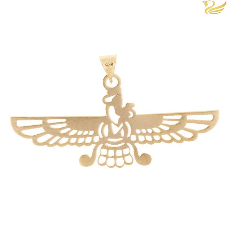 پلاک طلا 18عیار طرح فروهر خالی پلاک طلا 18عیار طرح فروهر خالی