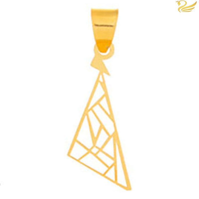 پلاک طلا 18عیار طرح مثلث هندسی پلاک طلا 18عیار طرح مثلث هندسی