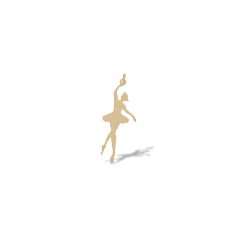 پلاک طلا 18عیار طرح بالرین رقص پا پلاک طلا 18عیار طرح بالرین رقص پا