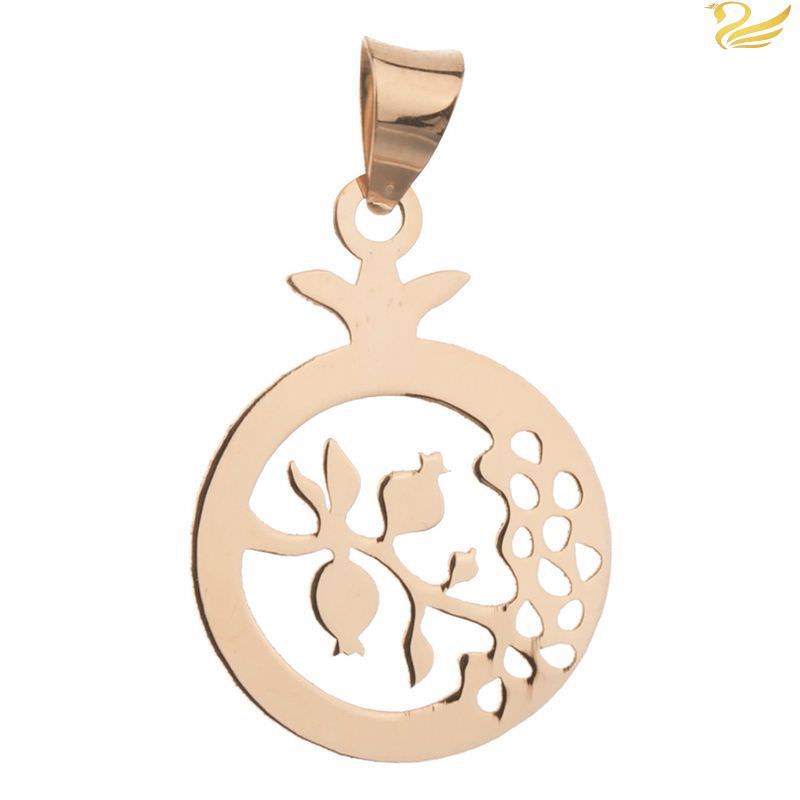 پلاک طلا 18عیار طرح انار و درخت انار پلاک طلا 18عیار طرح انار و درخت انار