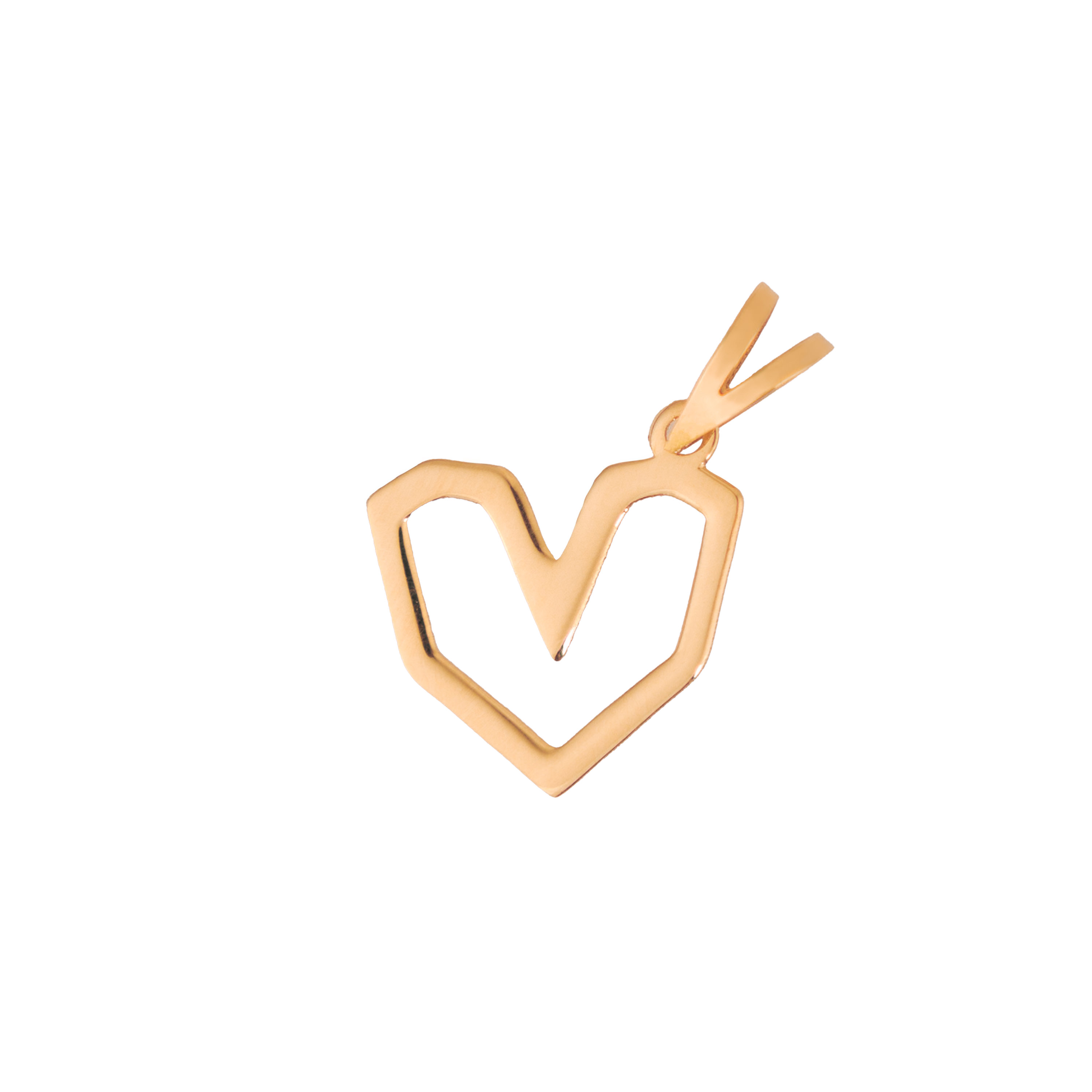 پلاک طرح قلب جذاب طلا 18 عیار پلاک طرح قلب جذاب طلا 18 عیار