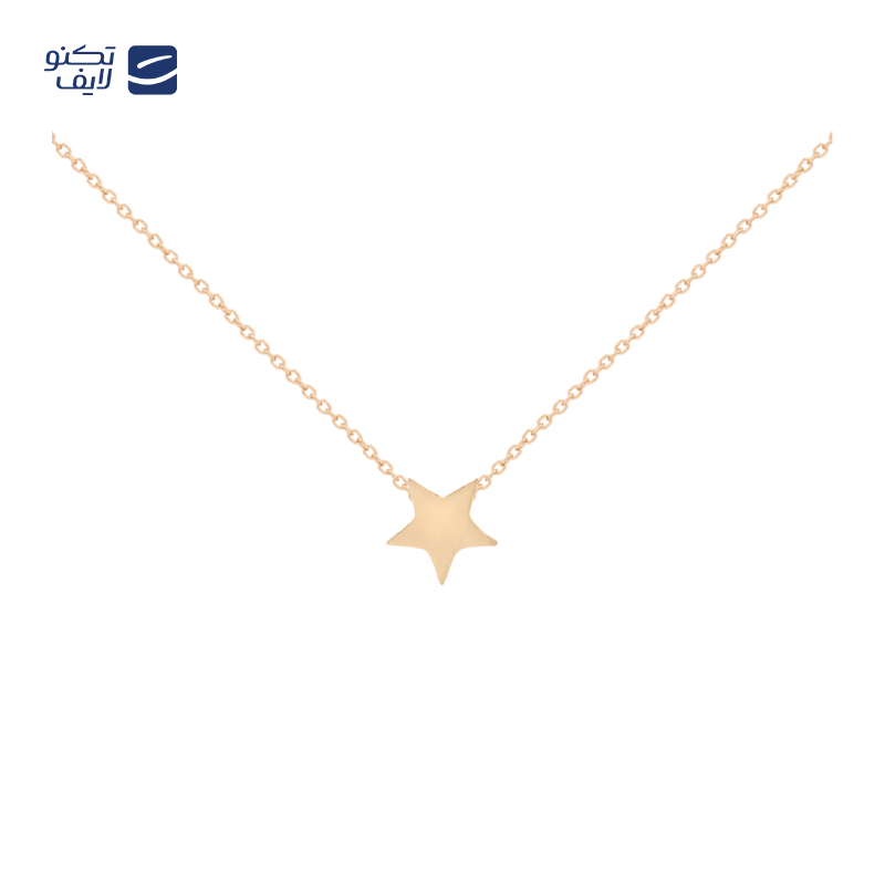 گردنبند طلای زنانه 18 عیار بان گالری مدل ستاره ساده گردنبند طلای زنانه 18 عیار بان گالری مدل ستاره ساده