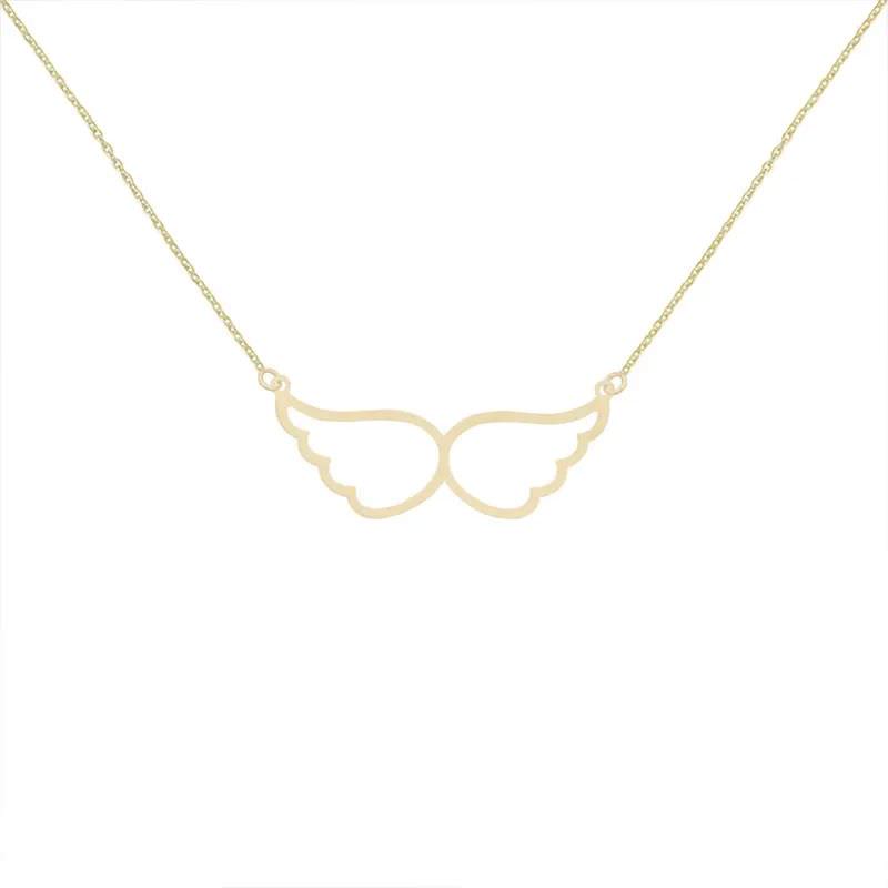 گردنبند طلا 18عیار طرح بال فرشته تو خالی دوبل گردنبند طلا 18عیار طرح بال فرشته تو خالی دوبل