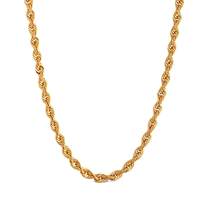 زنجیر طلا  18 عیار زنانه مدل طنابی زنجیر طلا  18 عیار زنانه مدل طنابی