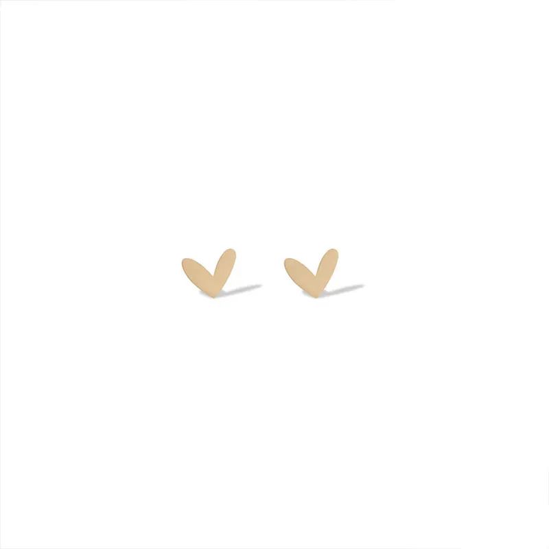 گوشواره طلا 18عیار طرح قلب مینیمال گوشواره طلا 18عیار طرح قلب مینیمال