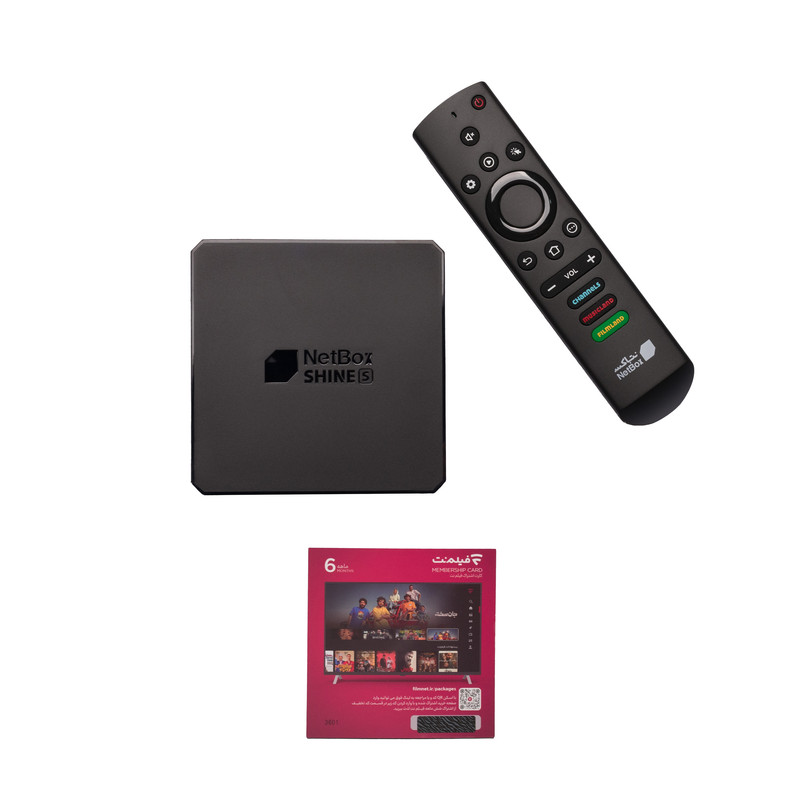 اندروید باکس نت باکس مدل شاین اس به همراه ۶ ماه اشتراک رایگان فیلمنت اندروید باکس نت باکس مدل شاین اس به همراه ۶ ماه اشتراک رایگان فیلمنت