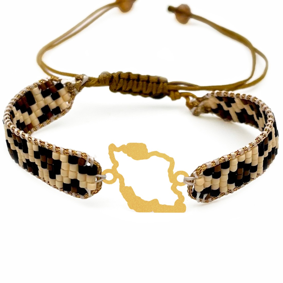 دستنبد طلا زنانه با پلاک طلا میوکی دیانا گالری کد10032