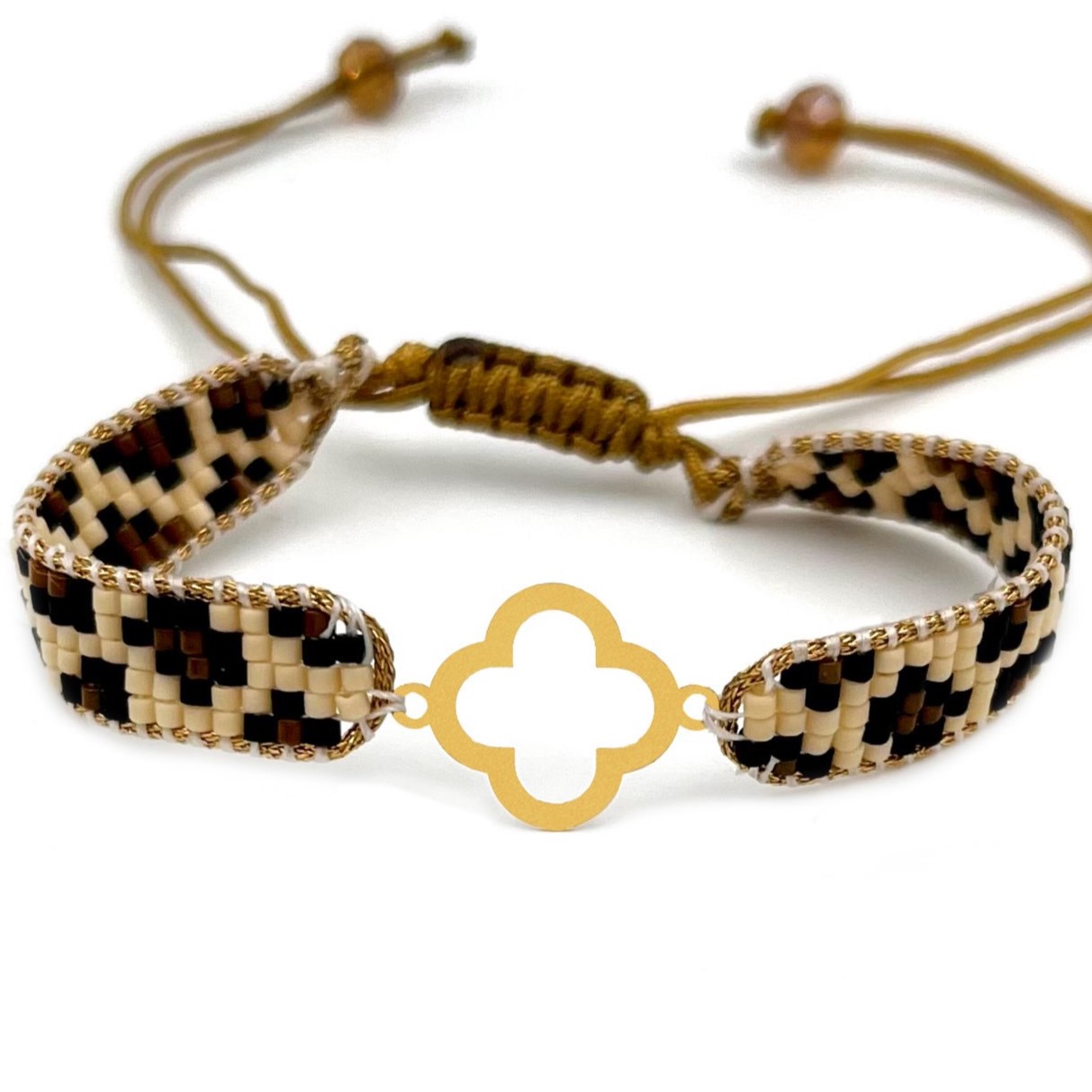 دستنبد طلا زنانه با پلاک طلا میوکی دیانا گالری کد10003