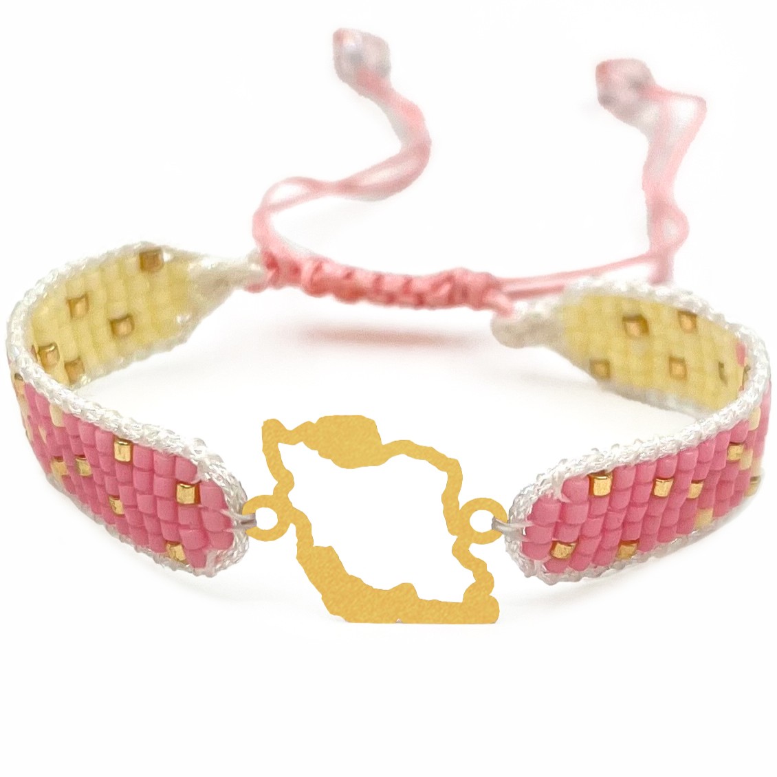 دستنبد طلا زنانه با پلاک طلا میوکی دیانا گالری کد09032