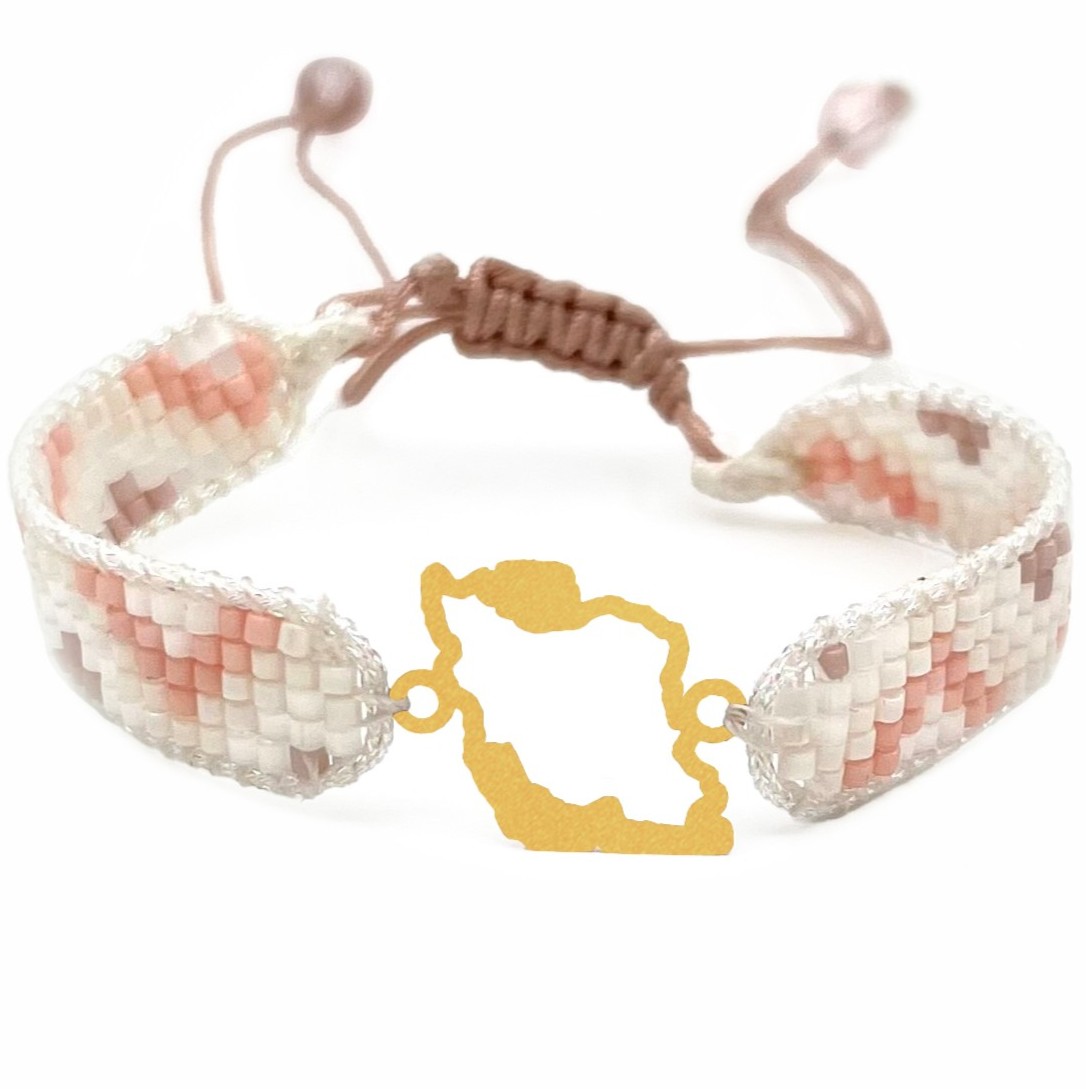 دستنبد طلا زنانه با پلاک طلا میوکی دیانا گالری کد08032