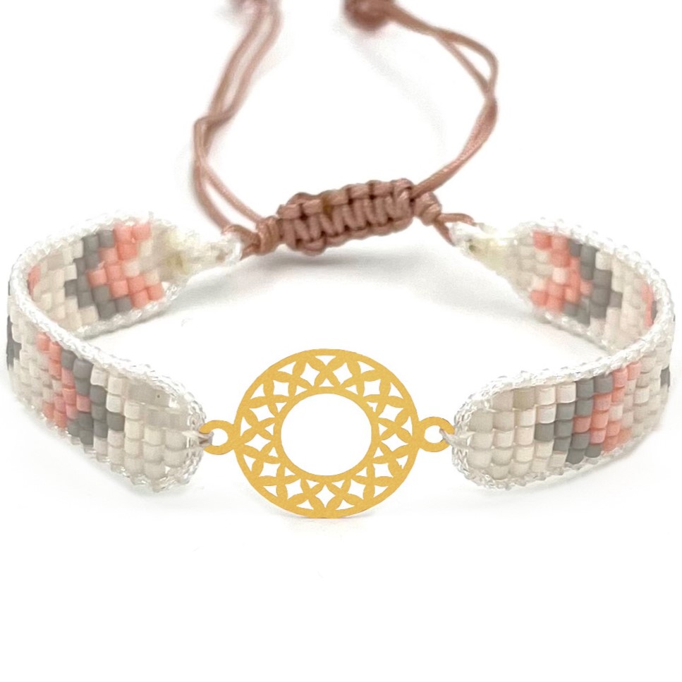 دستنبد طلا زنانه با پلاک طلا میوکی دیانا گالری کد06023