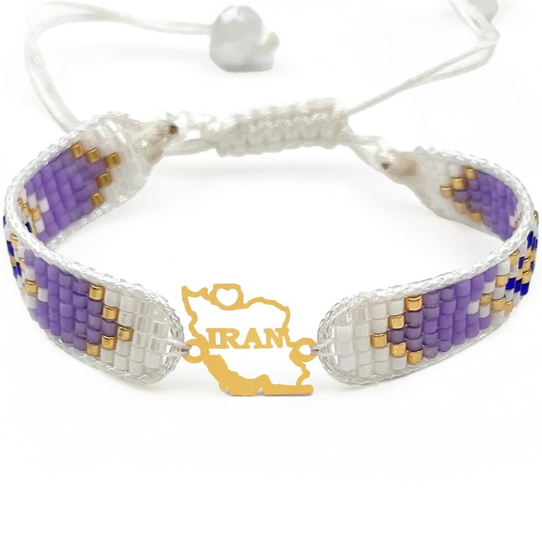 دستنبد طلا زنانه با پلاک طلا میوکی دیانا گالری کد02011