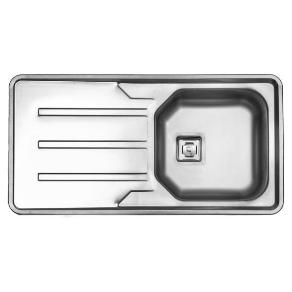 سینک ظرفشویی استیل البرز مدل 180 توکار سینک ظرفشویی استیل البرز مدل 180 توکار