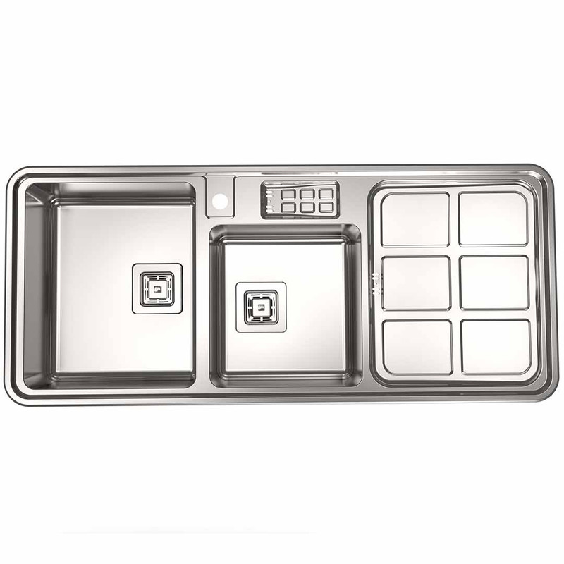 سینک ظرفشویی استیل البرز مدل 855 توکار سینک ظرفشویی استیل البرز مدل 855 توکار