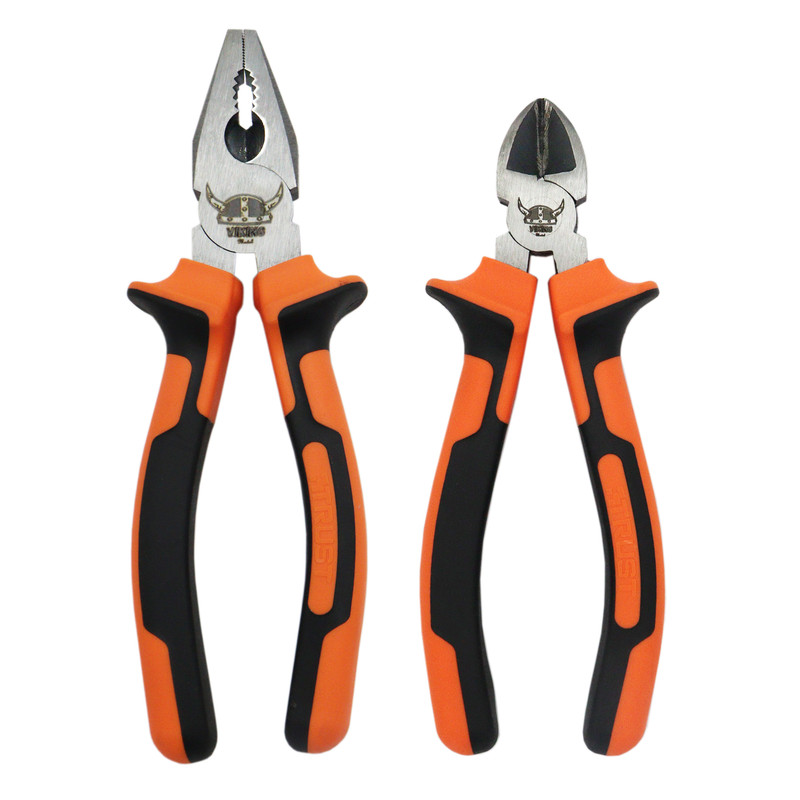 انبردست و سیم چین مدل وایکینگ YP-TR-A7S6 سایز 6-7 اینچ مجموعه دو عددی انبردست و سیم چین مدل وایکینگ YP-TR-A7S6 سایز 6-7 اینچ مجموعه دو عددی