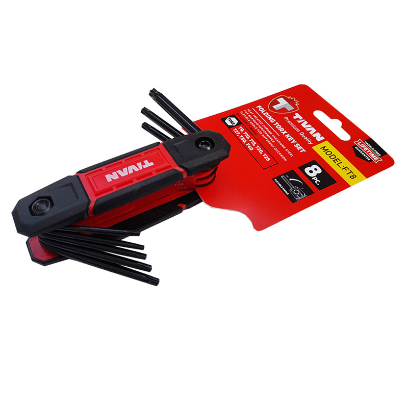 آچار آلن ستاره ای تیوان مدل HT - 9 مجموعه 8 عددی آچار آلن ستاره ای تیوان مدل HT - 9 مجموعه 8 عددی