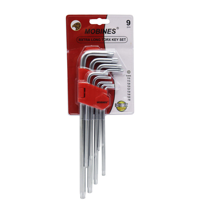 آچار آلن ستاره ای موبینس مدل ستاره ای کد YP-T10/T50 مجموعه 9 عددی